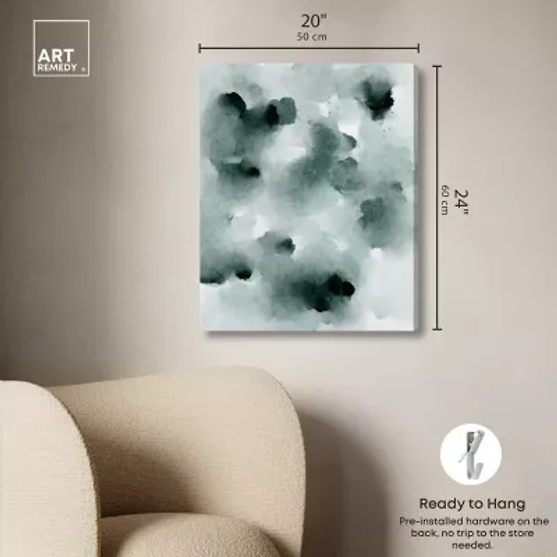 ART REMEDY® Art Remedy "Diluted Smoke In The Snow" Giclee Canvas Print