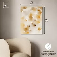 ART REMEDY® "Pearls And Amber" Giclee Abstract Canvas Art