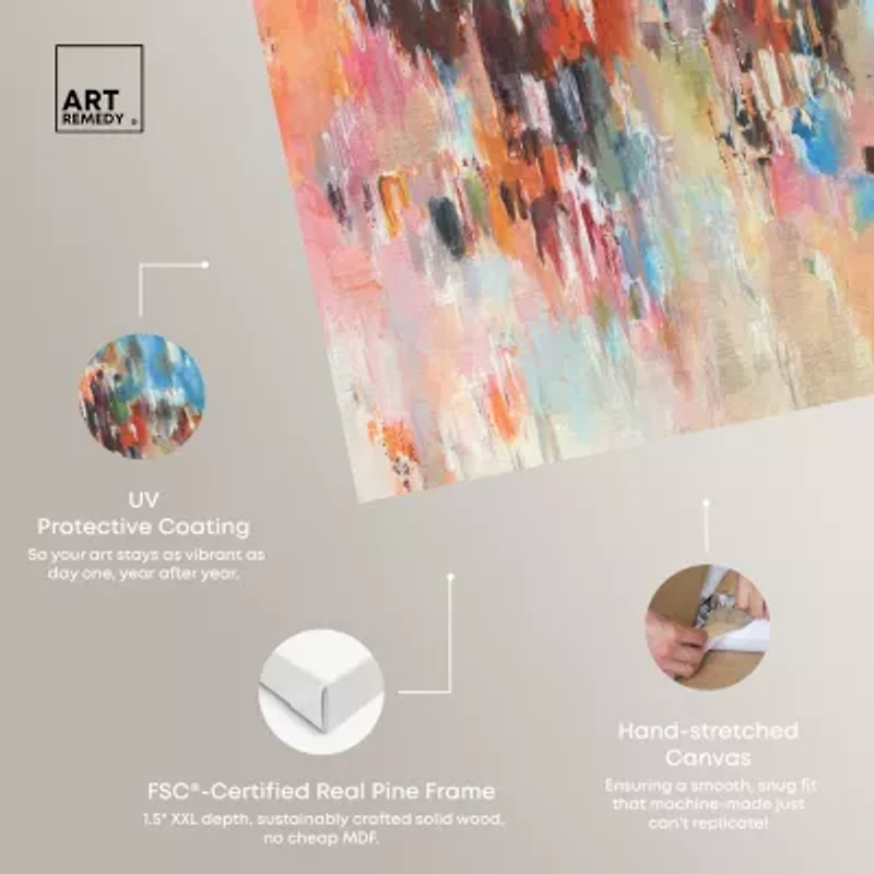 ART REMEDY® Art Remedy "Lovely Feeling" Giclee Canvas Print, Abstract Canvas Art