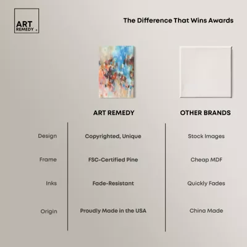 ART REMEDY® Art Remedy "Lovely Feeling" Giclee Canvas Print, Abstract Canvas Art