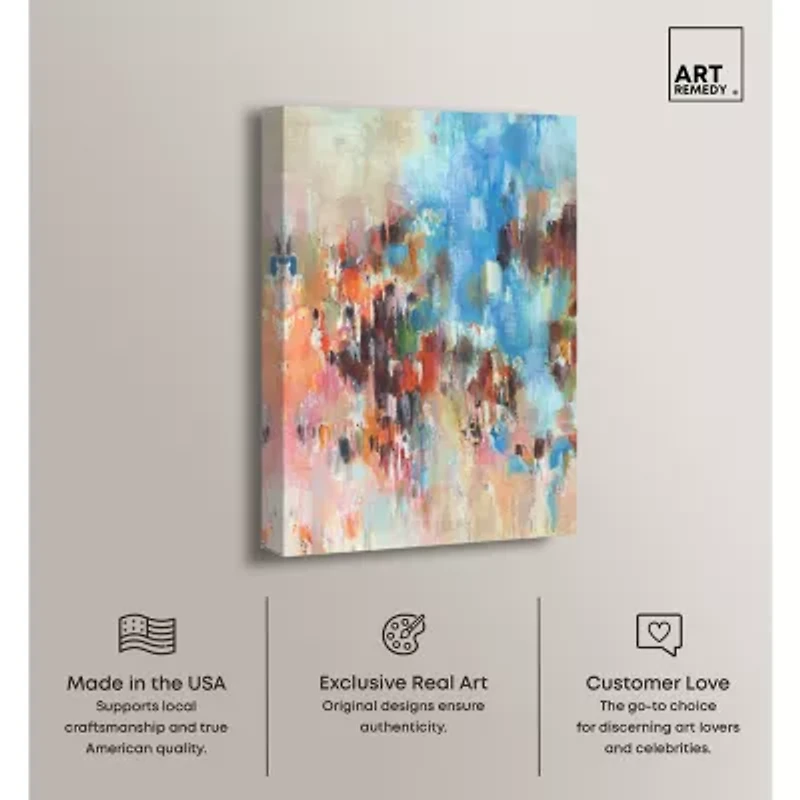 ART REMEDY® Art Remedy "Lovely Feeling" Giclee Canvas Print, Abstract Canvas Art