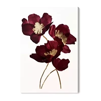 ART REMEDY® "Wine Flowers" Giclee Floral And Botanical Canvas Art