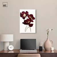 ART REMEDY® "Wine Flowers" Giclee Floral And Botanical Canvas Art
