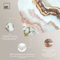 ART REMEDY® Art Remedy "Blush Geode" Giclee Canvas Print
