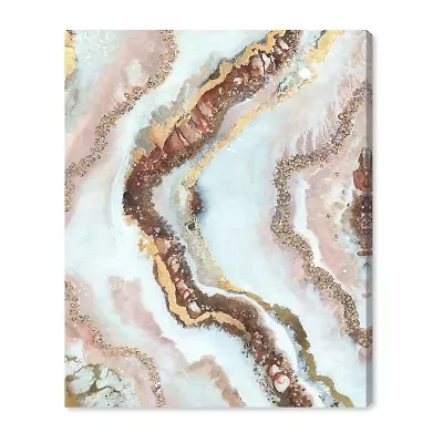 ART REMEDY® Art Remedy "Blush Geode" Giclee Canvas Print
