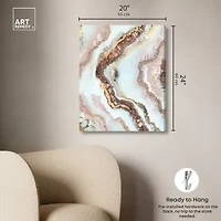 ART REMEDY® Art Remedy "Blush Geode" Giclee Canvas Print