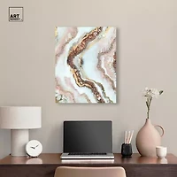 ART REMEDY® Art Remedy "Blush Geode" Giclee Canvas Print