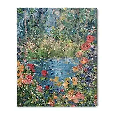 ART REMEDY® Art Remedy "Serene Escape" Giclee Canvas Print, Floral And Botanical Canvas Art