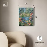 ART REMEDY® Art Remedy "Serene Escape" Giclee Canvas Print, Floral And Botanical Canvas Art