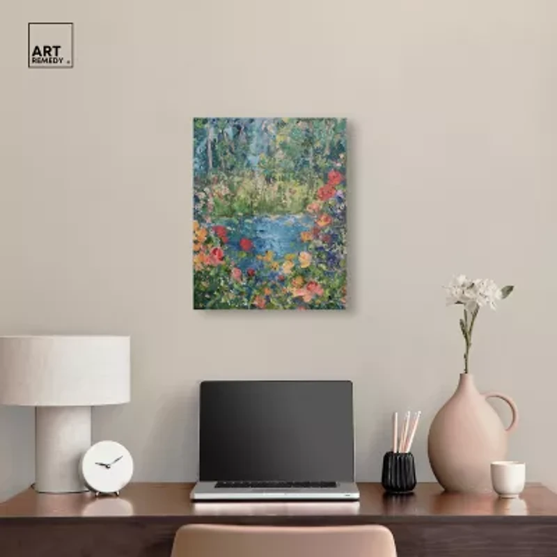 ART REMEDY® Art Remedy "Serene Escape" Giclee Canvas Print, Floral And Botanical Canvas Art