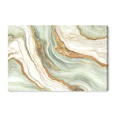 ART REMEDY® Art Remedy "Green And Gold" Giclee Canvas Print