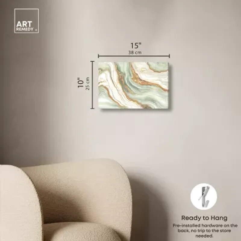 ART REMEDY® Art Remedy "Green And Gold" Giclee Canvas Print