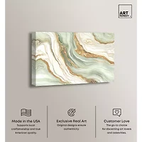ART REMEDY® Art Remedy "Green And Gold" Giclee Canvas Print