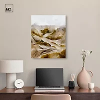 ART REMEDY® "Winter End Rock Mountain" Giclee Nature And Landscape Canvas Art