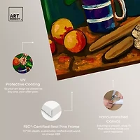 ART REMEDY® Art Remedy "Floral Vase And Fruits" Giclee Canvas Print