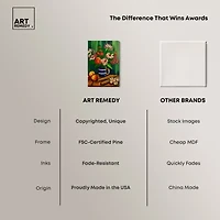 ART REMEDY® Art Remedy "Floral Vase And Fruits" Giclee Canvas Print