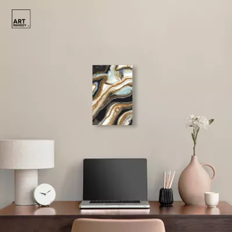 ART REMEDY® Art Remedy "Black And Gold I" Giclee Canvas Print
