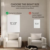 ART REMEDY® "Pink Impressionisty Lilypads" Giclee Nature And Landscape Canvas Art