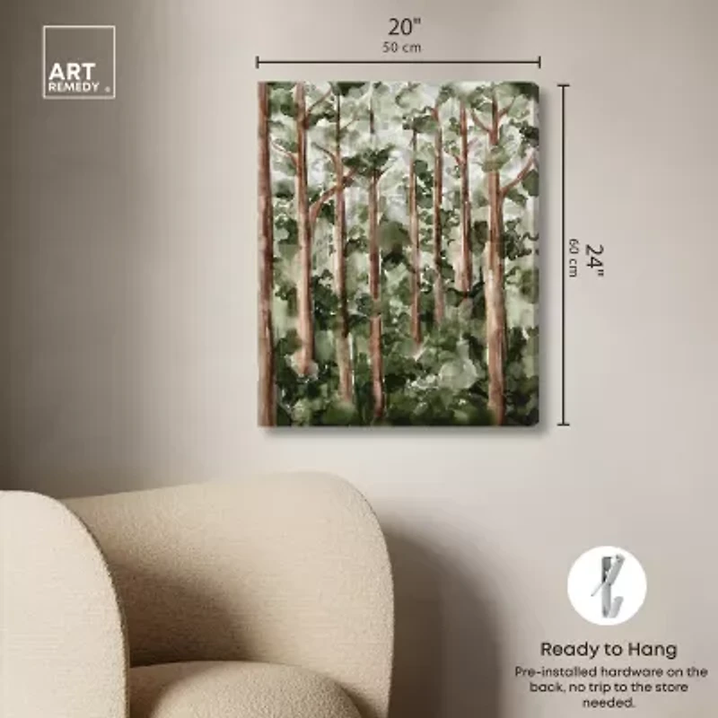 ART REMEDY® "Wildy Forest" Giclee Nature And Landscape Canvas Art