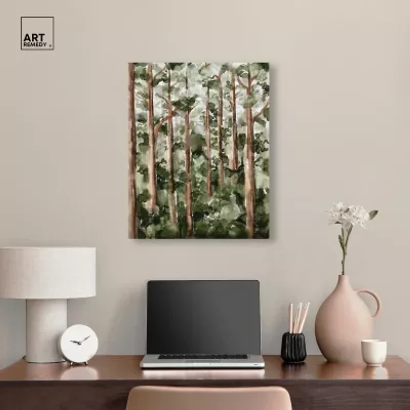 ART REMEDY® "Wildy Forest" Giclee Nature And Landscape Canvas Art