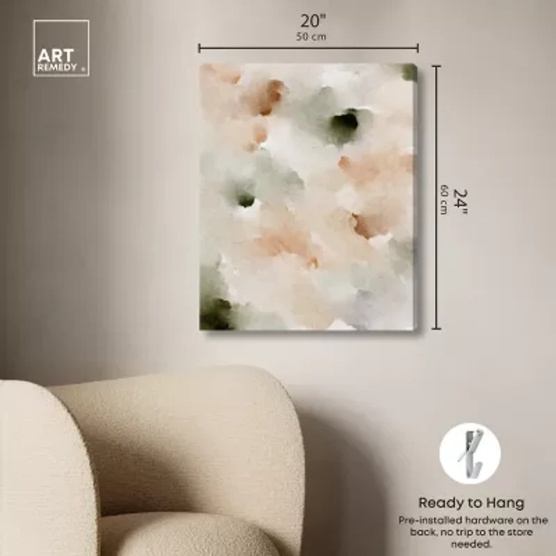 ART REMEDY® "Cotton Balls And Cinnamon" Giclee Abstract Canvas Art