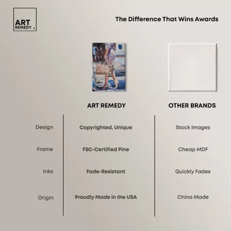 ART REMEDY® Art Remedy "Her Private Jet" Giclee Canvas Print