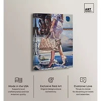 ART REMEDY® Art Remedy "Her Private Jet" Giclee Canvas Print