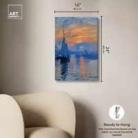 ART REMEDY® "Till Dusk" Giclee Canvas Print, Nautical And Coastal Canvas Art