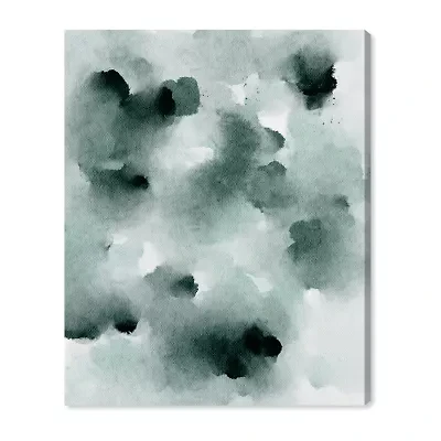 ART REMEDY® "Diluted Smoke In The Snow" Giclee Abstract Canvas Art