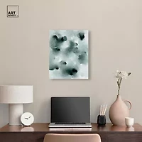 ART REMEDY® "Diluted Smoke In The Snow" Giclee Abstract Canvas Art
