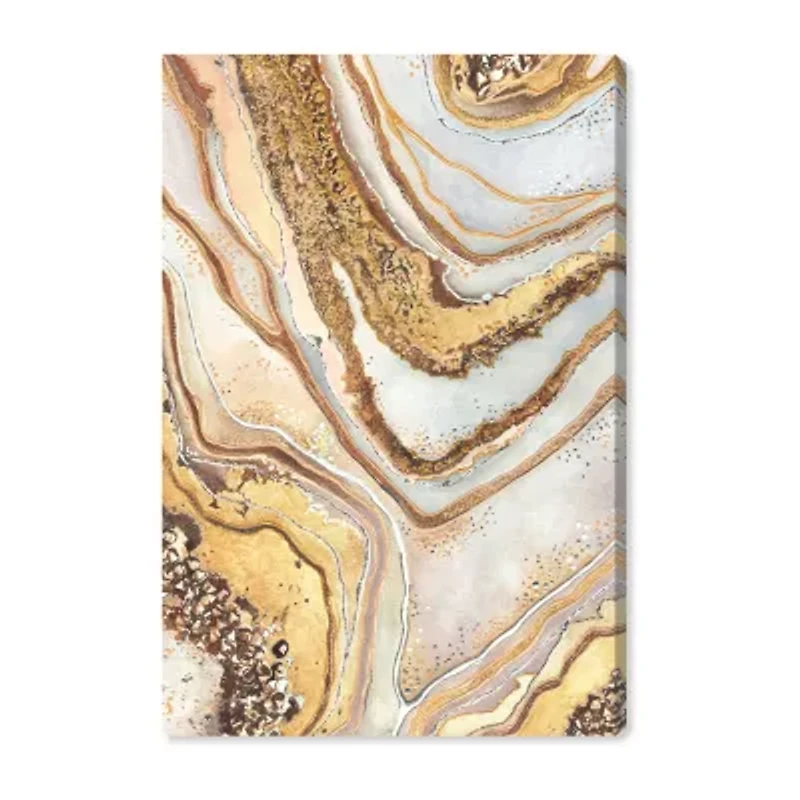 ART REMEDY® Art Remedy "Golden Lines" Giclee Canvas Print