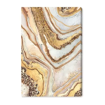 ART REMEDY® Art Remedy "Golden Lines" Giclee Canvas Print