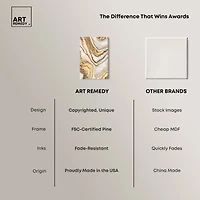 ART REMEDY® Art Remedy "Golden Lines" Giclee Canvas Print
