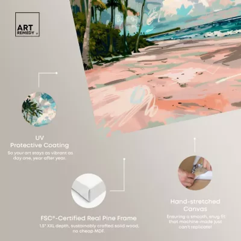 ART REMEDY® Art Remedy "Palms Under The Sun" Giclee Canvas Print