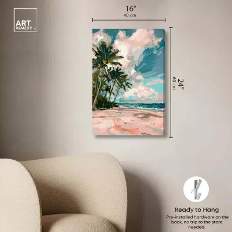 ART REMEDY® Art Remedy "Palms Under The Sun" Giclee Canvas Print