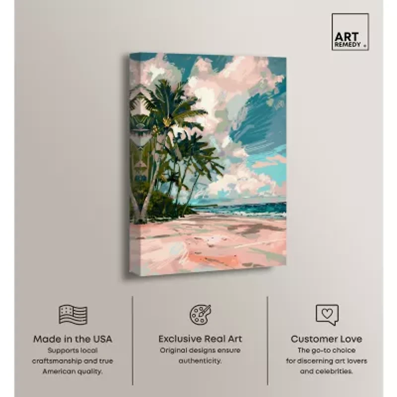 ART REMEDY® Art Remedy "Palms Under The Sun" Giclee Canvas Print