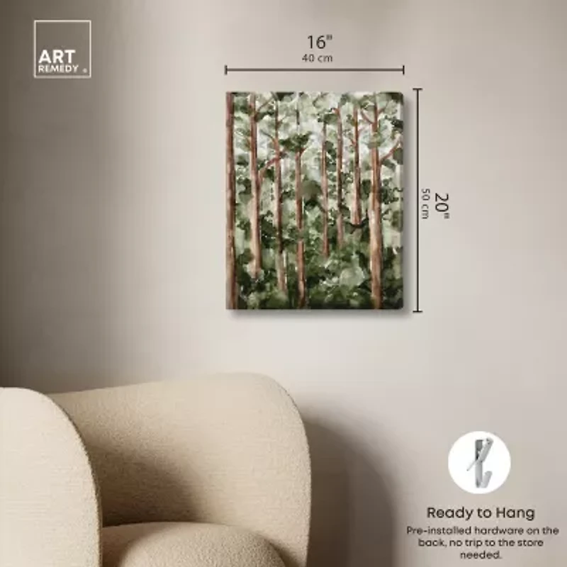 ART REMEDY® Art Remedy "Wildy Forest" Giclee Canvas Print, Nature And Landscape Canvas Art