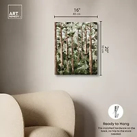 ART REMEDY® Art Remedy "Wildy Forest" Giclee Canvas Print, Nature And Landscape Canvas Art