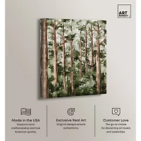 ART REMEDY® Art Remedy "Wildy Forest" Giclee Canvas Print, Nature And Landscape Canvas Art