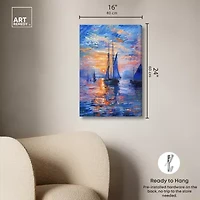 ART REMEDY® Art Remedy "Night Sea Breeze" Giclee Canvas Print