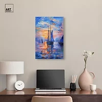 ART REMEDY® Art Remedy "Night Sea Breeze" Giclee Canvas Print