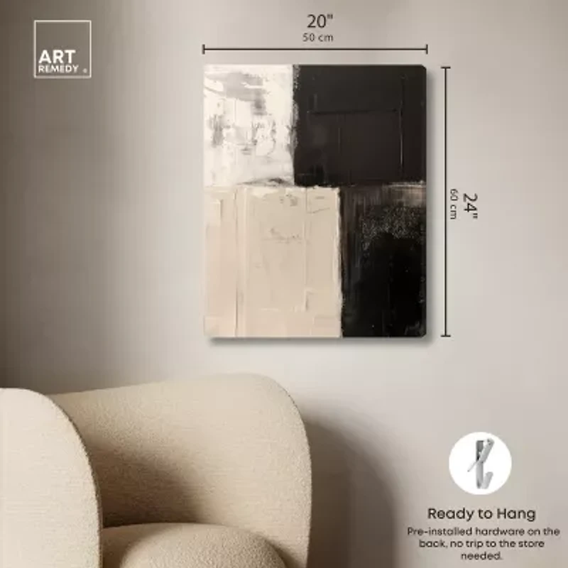 ART REMEDY® "Checkered" Giclee Abstract Canvas Art