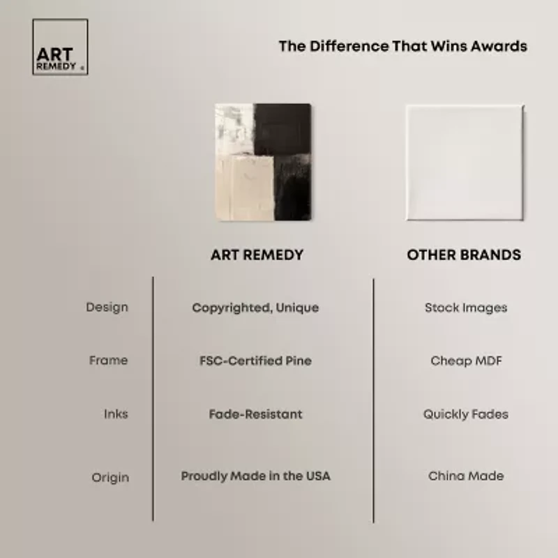 ART REMEDY® "Checkered" Giclee Abstract Canvas Art