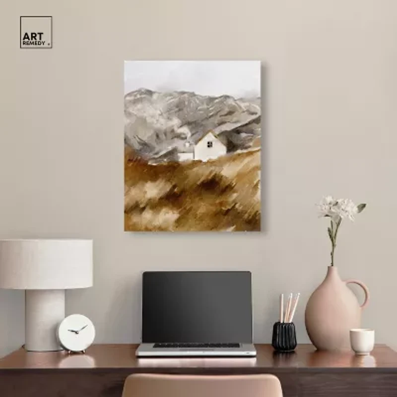 ART REMEDY® Art Remedy "House In The Mountains" Giclee Canvas Print