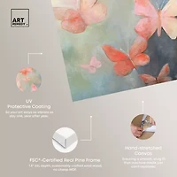 ART REMEDY® Art Remedy "Peaceful Butterflies" Giclee Canvas Print