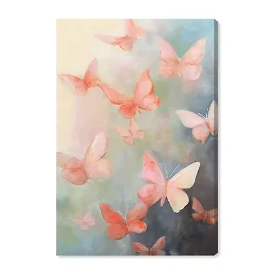ART REMEDY® Art Remedy "Peaceful Butterflies" Giclee Canvas Print