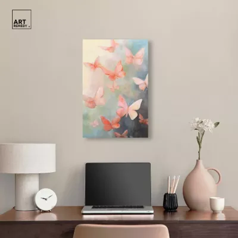 ART REMEDY® Art Remedy "Peaceful Butterflies" Giclee Canvas Print