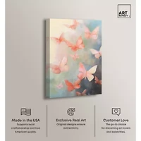ART REMEDY® Art Remedy "Peaceful Butterflies" Giclee Canvas Print
