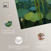 ART REMEDY® "This Is My Waterlily" Giclee Canvas Print, Floral And Botanical Canvas Art