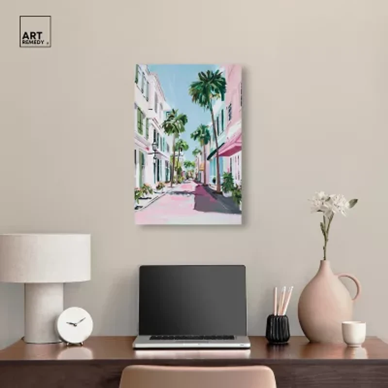 ART REMEDY® Art Remedy "Down The Avenue" Giclee Canvas Print